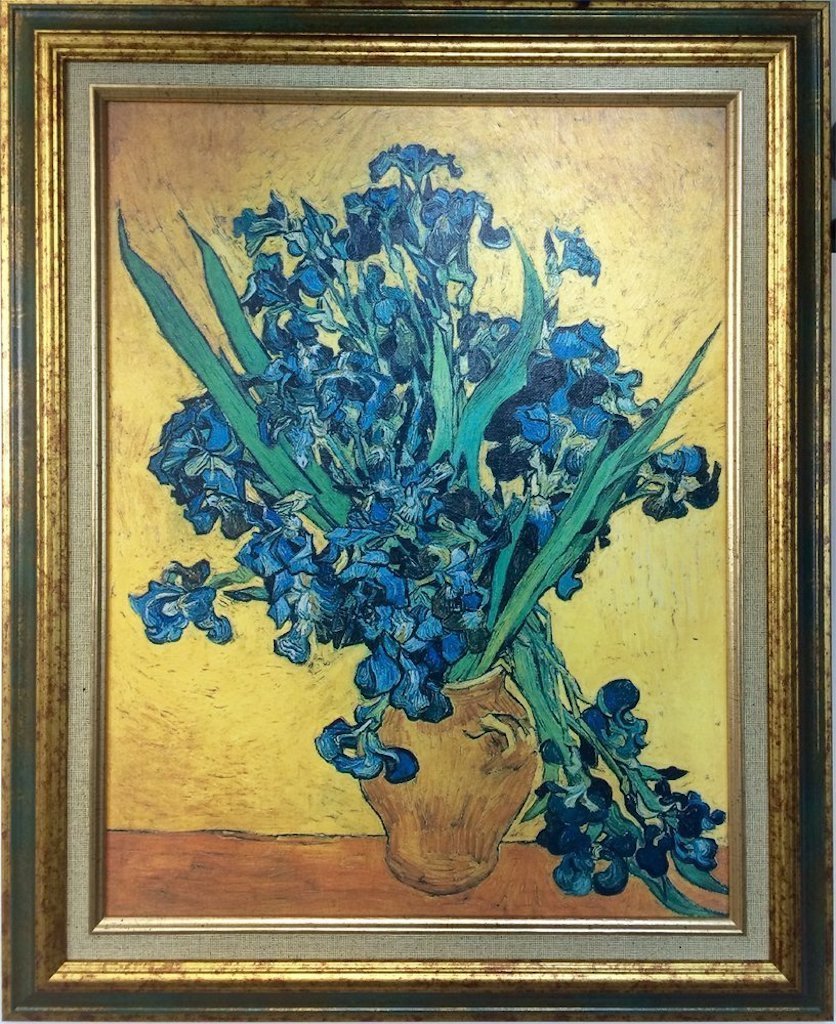 Синие ирисы — оформление АРТИС