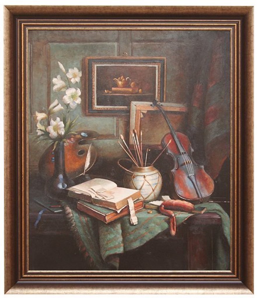 Скрипка и книги — оформление АРТИС